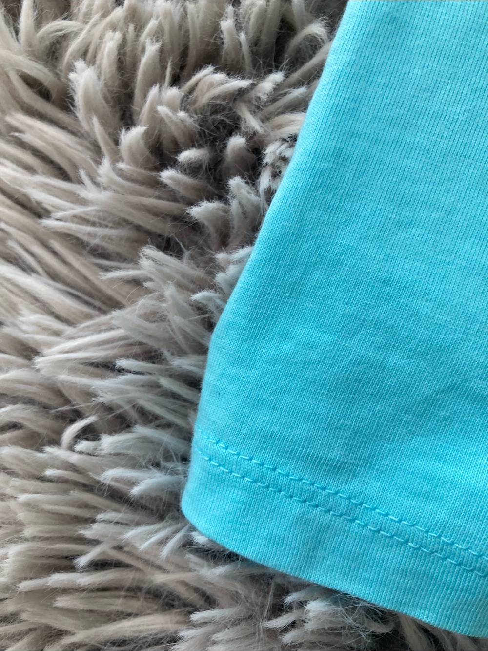 Talbots MP-PIMA-Cascade Crewneck Short Sleeve Tee in Aqua - Picture 8 of 8
